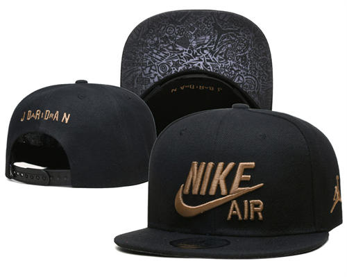 Embroidered Nike Air Jordan Black Snapback Hat YD427116