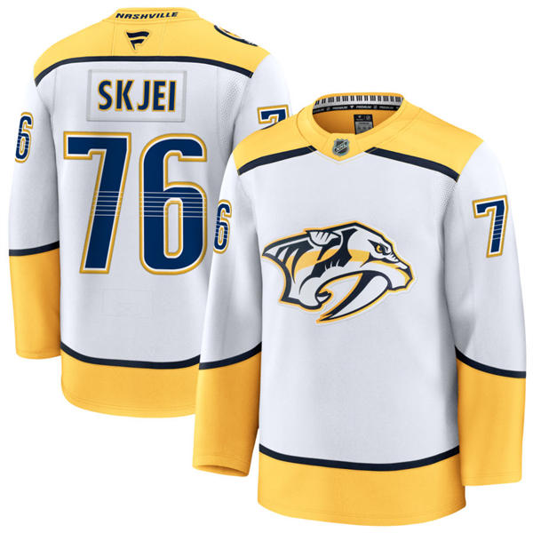 Men's Nashville Predators #76 Brady Skjei Fanatics White Away Premium Jersey