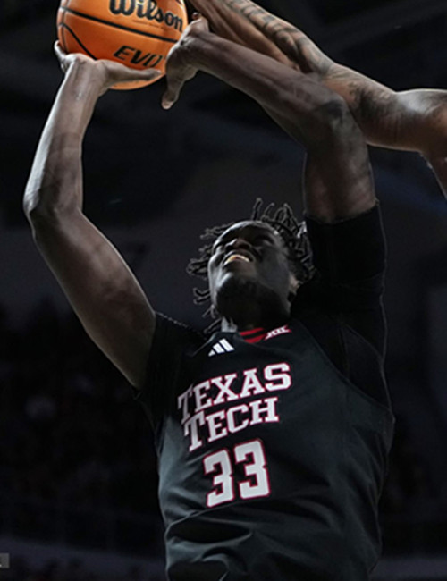 Mens Youth Texas Tech Red Raiders #33 Federiko Federiko 2025 Black College Basketball Game Jersey