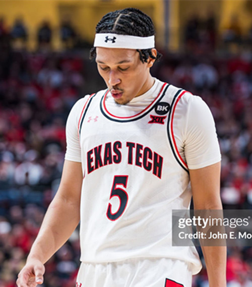 Mens Youth Texas Tech Red Raiders #5 Darrion Williams  White Retro College Basketball Game Jersey