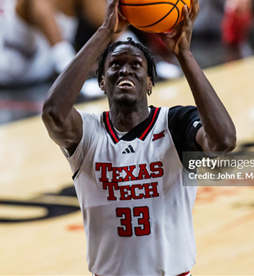 Mens Youth Texas Tech Red Raiders #33 Federiko Federiko 2025 White College Basketball Game Jersey
