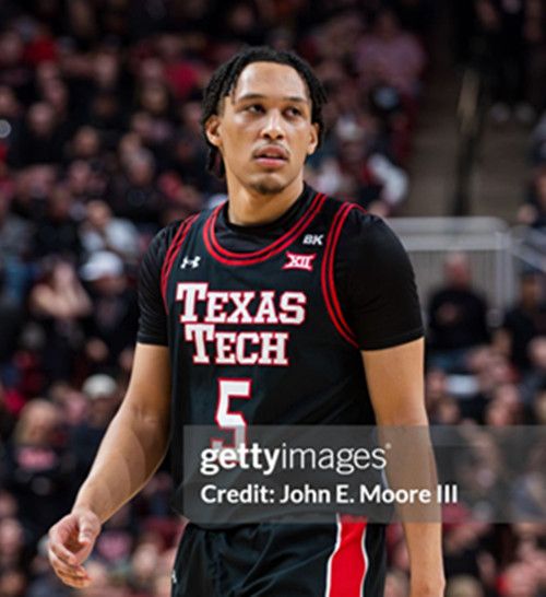 Mens Youth Texas Tech Red Raiders #5 Darrion Williams  Black Retro College Basketball Game Jersey