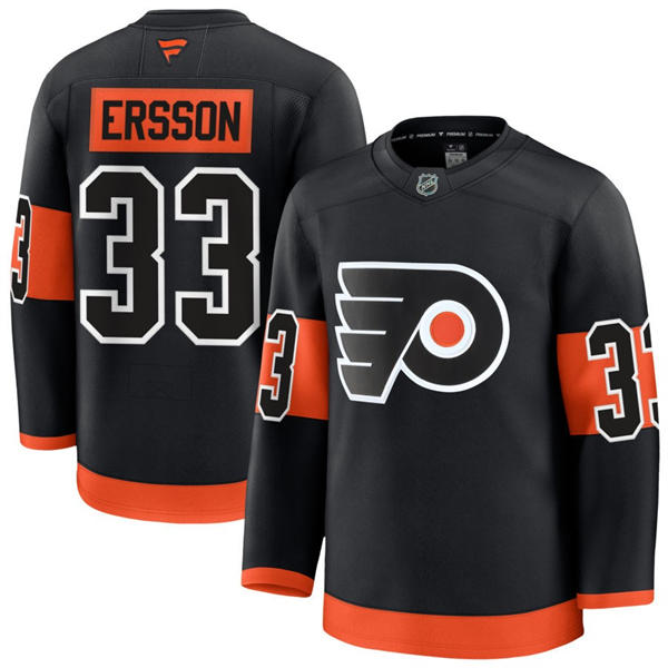 Mens Philadelphia Flyers #33 Samuel Ersson Fanatics Black Alternate Premium Jersey