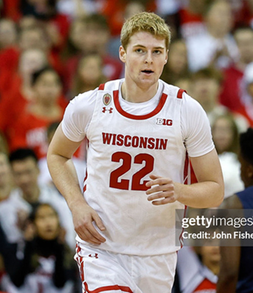 Mens Youth Wisconsin Badgers #22 Steven Crowl White College Basketball Game Jersey