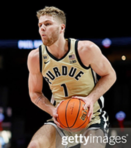 Mens Youth Purdue Boilermakers #1 Caleb Furst Maize College Basketball Game Jersey