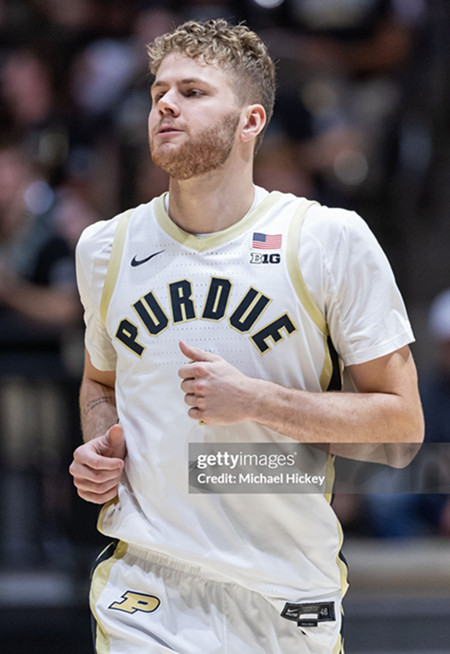 Mens Youth Purdue Boilermakers #1 Caleb Furst White College Basketball Game Jersey