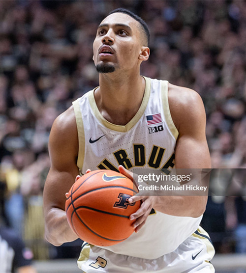 Mens Youth Purdue Boilermakers  #4 Kaufman-Renn White College Basketball Game Jersey