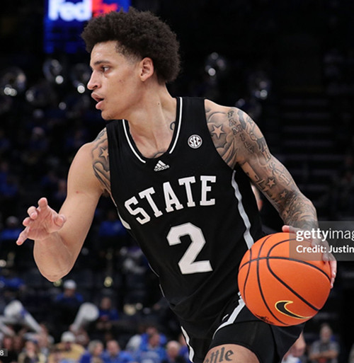 Mens Youth Mississippi State Bulldogs #2 Riley Kugel 2025 Black College Basketball Game Jersey