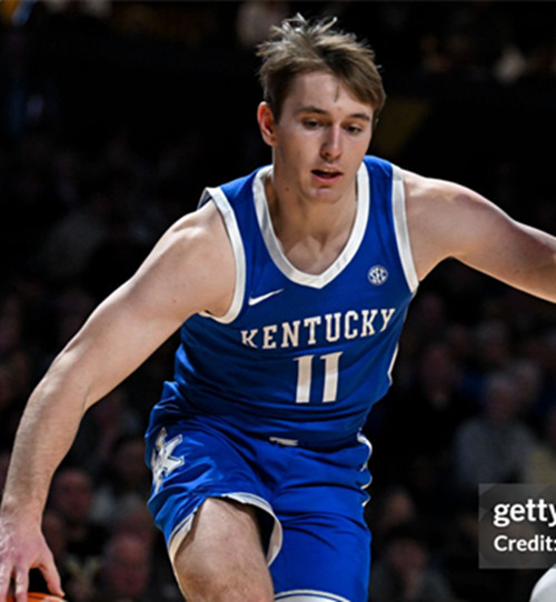 Mens Youth Kentucky Wildcats #11 Travis Perry  Royal College Basketball Game Jersey