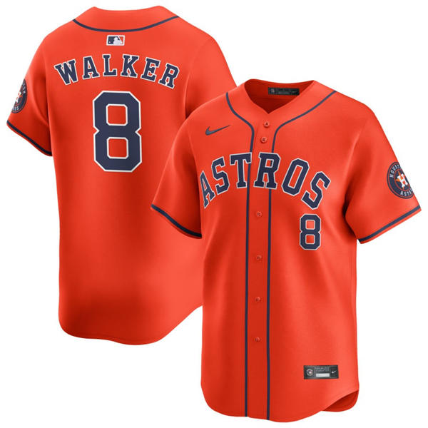 Mens Houston Astros #8 Christian Walker Nike Orange Alternate Limited Jersey