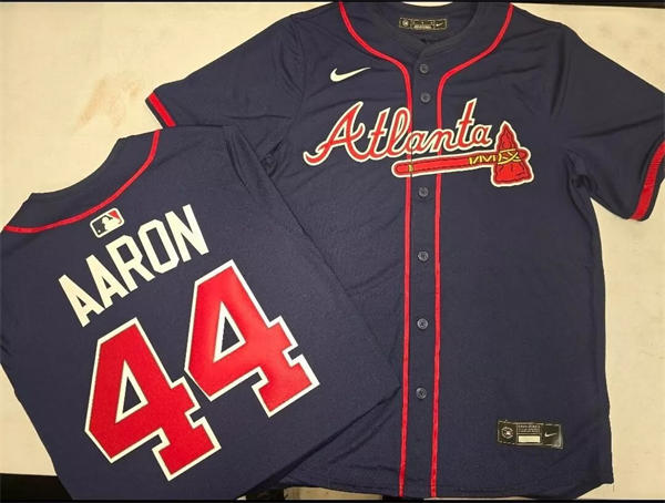 Mens Atlanta Braves Retired Player #31 Greg Maddux Nike Navy Red Strip Alternate Limited Player Jersey