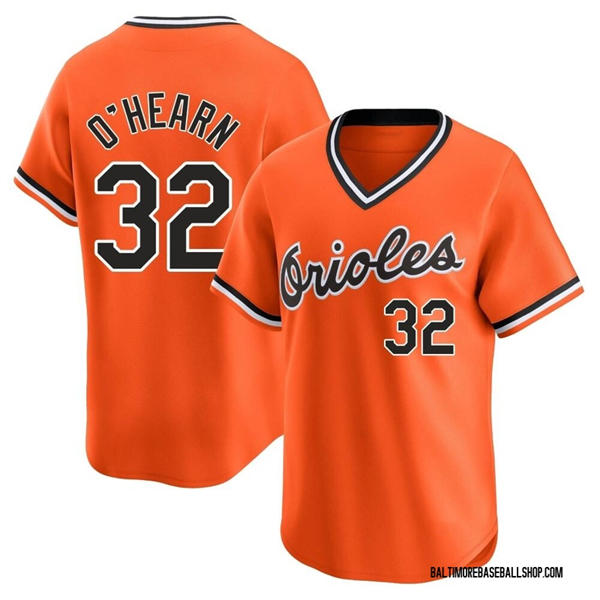 Mens Baltimore Orioles #32 Ryan O'Hearn Nike Orange Pullover Cooperstown Collection Jersey