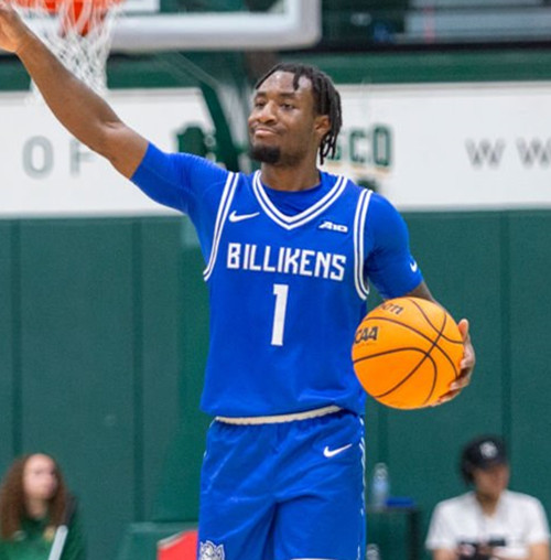 Mens Youth Saint Louis Billikens #1 Isaiah Swope Blue College Basketball Game Jersey