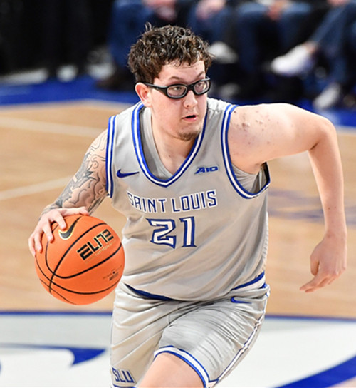 Saint Louis Billikens #21 Robbie Avila Grey College Basketball Game Jersey