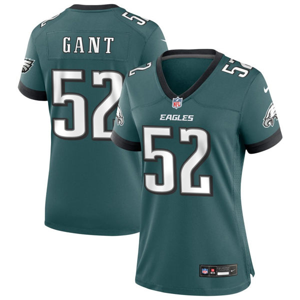 Womens Philadelphia Eagles #52 Dallas Gant Nike Midnight Green Team Color Limited Jersey