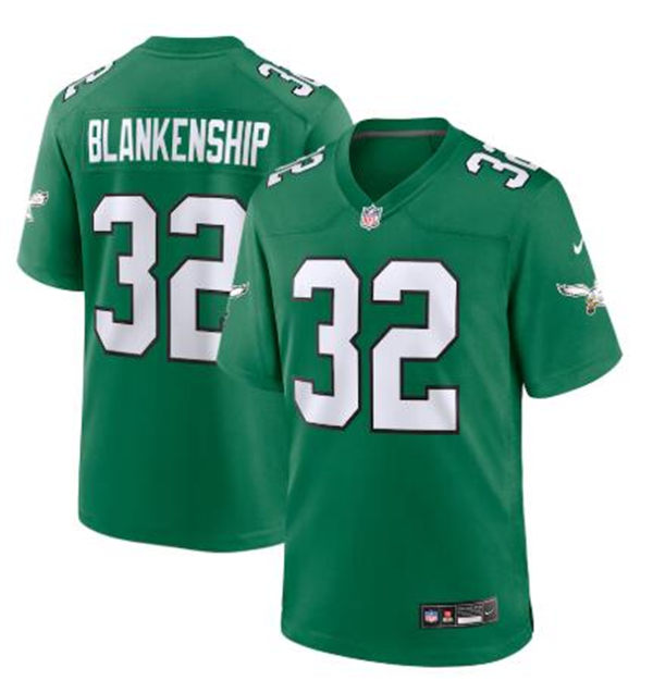 Mens Philadelphia Eagles #32 Reed Blankenship Nike Kelly Green 1996 Retro F.U.S.E. Limited Jersey