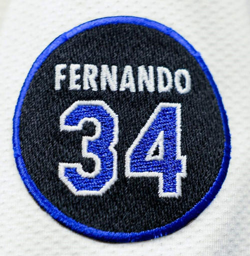 Los Angeles 34# Fernando Valenzuela Honor Patch