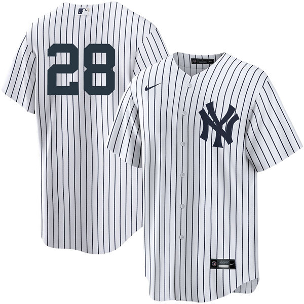 Mens New York Yankees #28 Austin Wells Nike White Home Limited Player Jersey