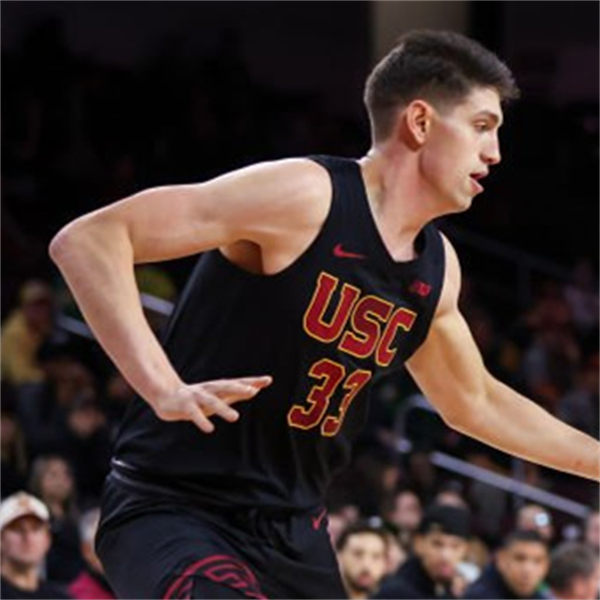 Mens Youth USC Trojans #33 Josh Cohen Black 2025 Big 10 Basketball Game Jersey