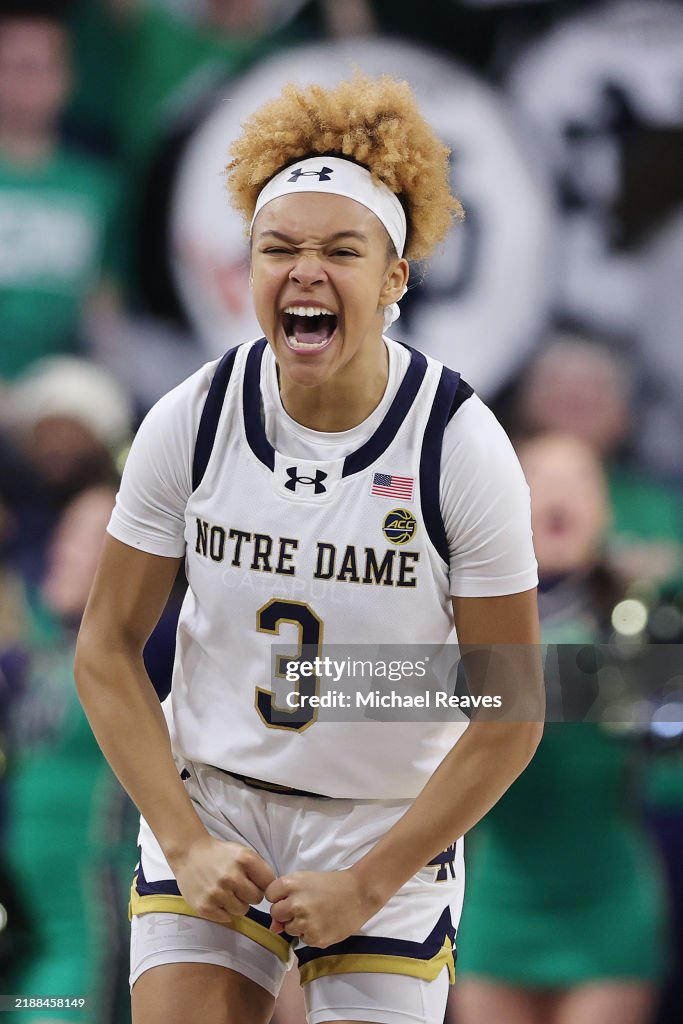 Unisex Notre Dame Fighting Irish #3 Hannah Hidalgo White basketball Game Jersey