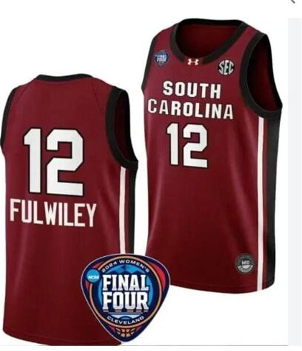 Unisex South Carolina Gamecocks #12 MiLaysia Fulwiley Garnet College Women's Basketball Game Jersey