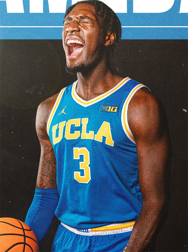 Mens Youth UCLA Bruins #3 Eric Dailey Jr. Royal 2025 BIG 10 Basketball Game Jersey