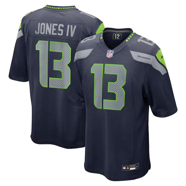 Men's Seattle Seahawks #13 Ernest Jones IV Nike Navy Team Color Vapor Limited Jersey