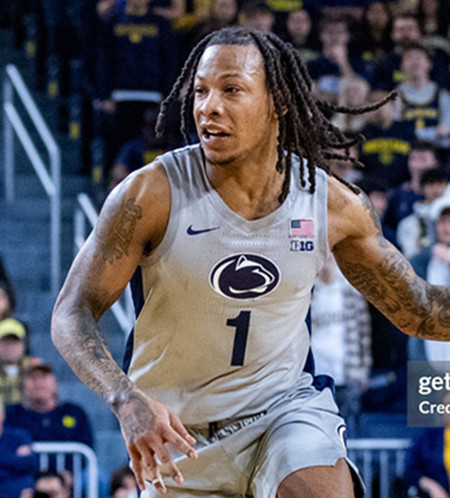 Mens Youth Penn State Nittany Lions #1 Ace Baldwin Jr. 2025 Gray College Basketball Game Jersey