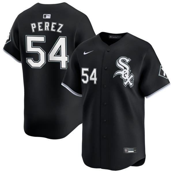 Mens Chicago White Sox #54 Martin Perez Nike Black Alternate  Limited Jersey