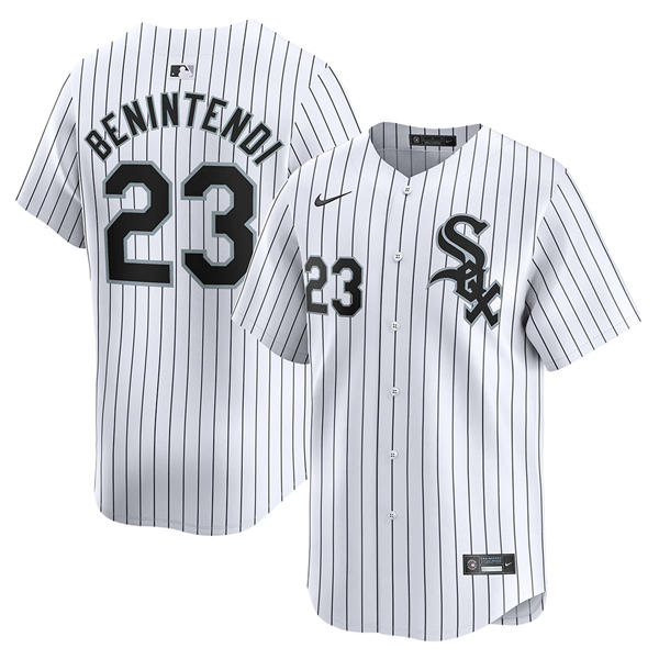 Mens Chicago White Sox #23 Andrew Benintendi Nike White Home  Limited Jersey