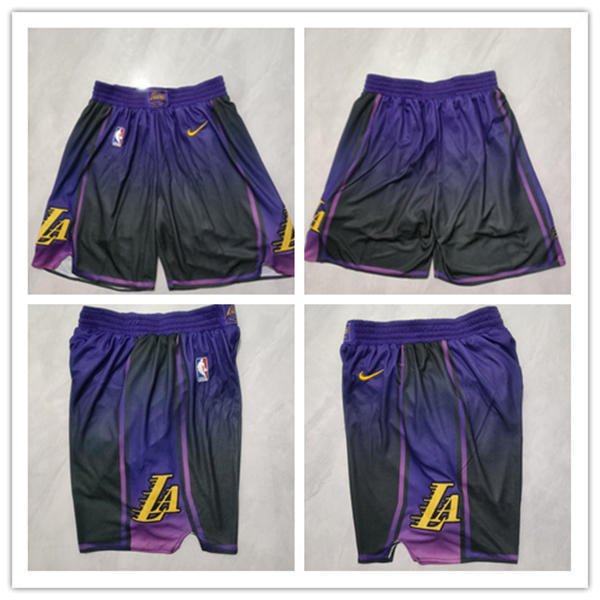 Men's Los Angeles Lakers Purple 2024-25 City Edition Shorts