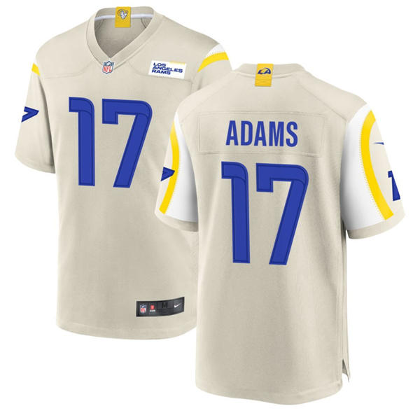 Mens Los Angeles Rams #17 Davante Adams Nike Bone Vapor Vapor F.U.S.E. Limited Jersey