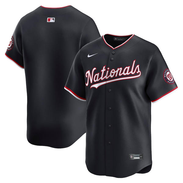 Men's Washington Nationals Blank Nike Navy Alternate Limited Team Jersey 