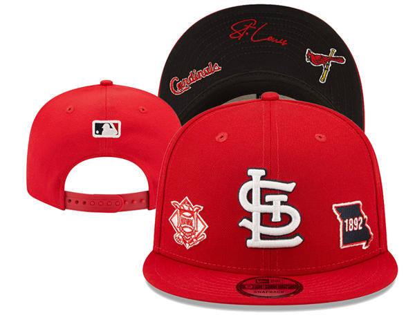 Embroidered MLB St. Louis Cardinals Red 1892 Snapback Hat YD22236