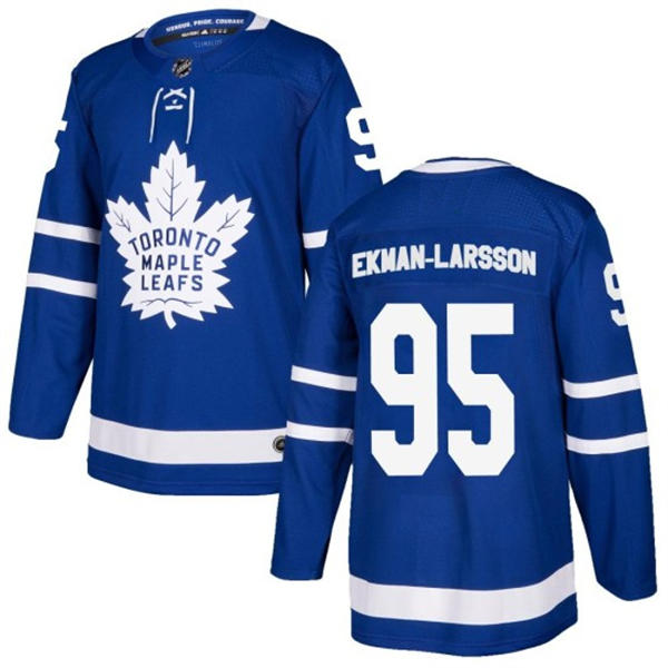Men's Toronto Maple Leafs #95 Oliver Ekman-Larsson Fanatics Home Blue Premium Player Jersey