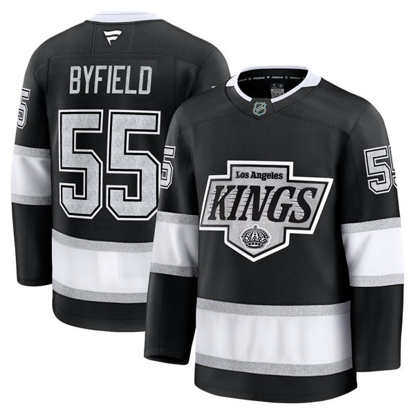 Mens Los Angeles Kings #55 Quinton Byfield Fanatics Black Home PlayerJersey