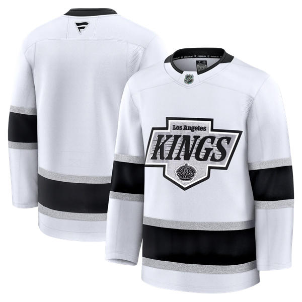 Mens Los Angeles Kings Blank Fanatics White Away Premier Team Jersey