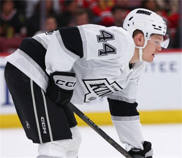 Mens Los Angeles Kings #44 Mikey Anderson Fanatics White Away Premier Player Jersey