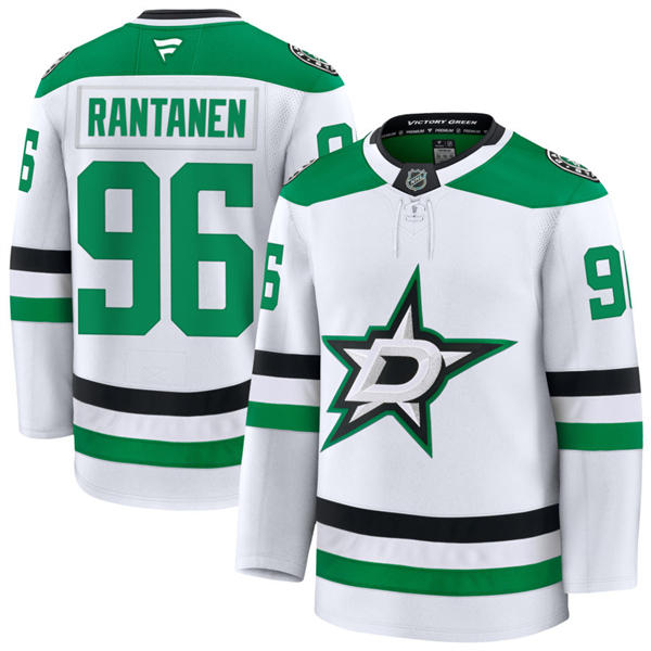 Men's Dallas Stars #96 Mikko Rantanen Fanatics White Away Player Jersey