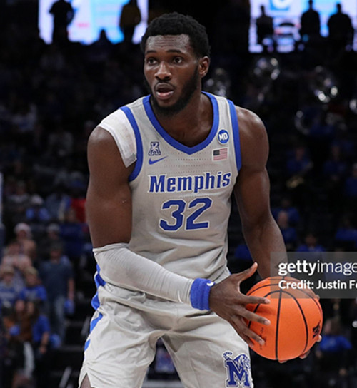 Mens Youth Memphis Tigers #32 Moussa Cisse 2025 Gray College Basketball Game Jersey