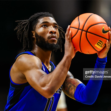 Mens Youth Memphis Tigers #11 Tyrese Hunter 2025 Royal College Basketball Game Jersey