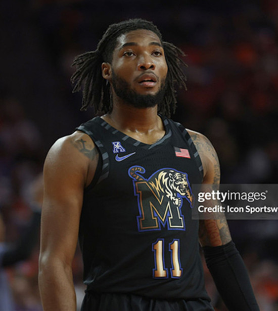 Mens Youth Memphis Tigers #11 Tyrese Hunter  Black Limited College Basketball Game Jersey