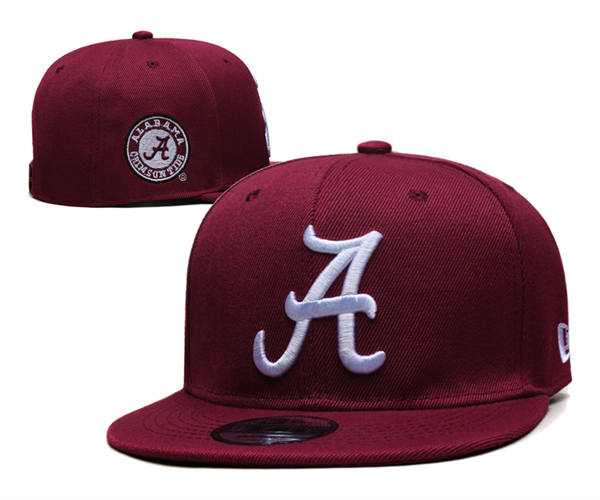 NCAA Alabama Crimson Tide Crimson white Logo Snapback Cap GS2503202 (11)