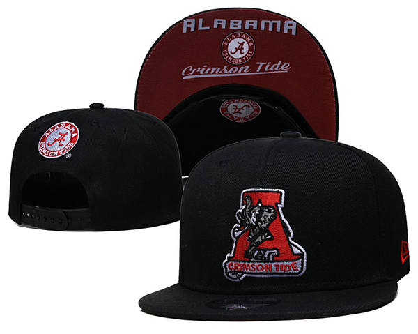 NCAA Alabama Crimson Tide Black Legacy True Snapback Cap GS2503202 (2)