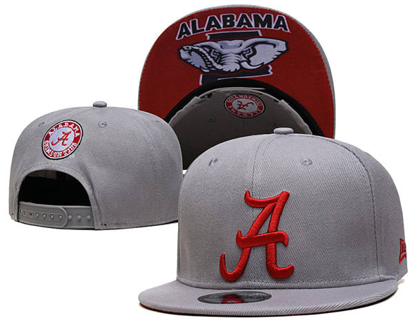 NCAA Alabama Crimson Tide Gray with Crimson Logo Snapback Cap GS2503202 (5)