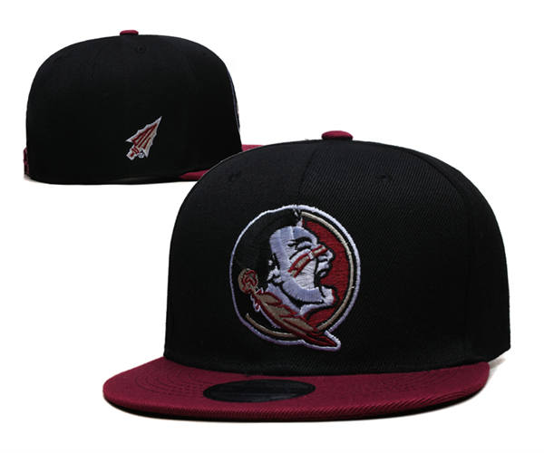NCAA Florida State Seminoles Black Garnet two-tone Snapback Cap GS2503202 (1)