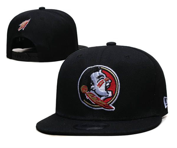 NCAA Florida State Seminoles Black Primary Logo Snapback Cap GS2503202 (2)