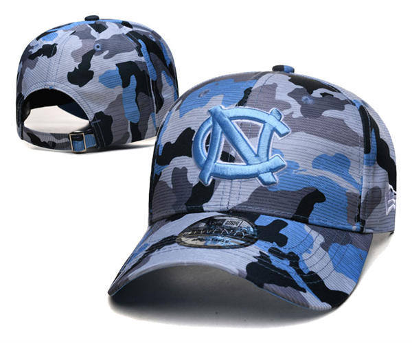 NCAA North Carolina Tar Heels Camo Adjustable peaked cap YD61205
