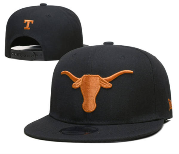 NCAA Texas Longhorns Black Primary Logo snapback cap gs2503202 