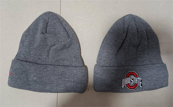 Ohio State Buckeyes Gray Knit Hat AN2271 (1)
